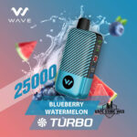 WAVE Turbo 25000 Puffs 50MG Disposable Vapep Price in Dubai Blueberry Watermelon