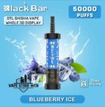 Buy BLACK BAR 50000 Puffs DTL Disposable Vape Price in Dubai Bluberry Ice