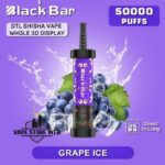 Buy BLACK BAR 50000 Puffs DTL Disposable Vape Price in Dubai Grape Ice