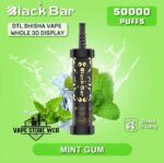Buy BLACK BAR 50000 Puffs DTL Disposable Vape Price in Dubai Mint Gum
