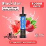Buy BLACK BAR 50000 Puffs DTL Disposable Vape Price in Dubai Strawberry Watermelon
