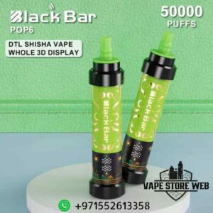Buy BLACK BAR 50000 Puffs DTL Disposable Vape In Dubai