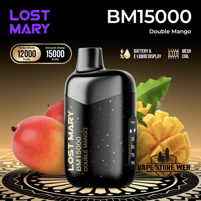 Buy LOST MARY BM15000 Puffs Disposable Vape Price in Dubai Double Mango