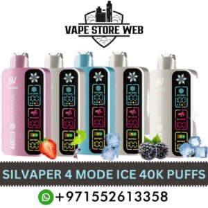 Buy SILVAPER 4 Mode Adjustable Ice 40000 Puffs Disposable Vape In Dubai