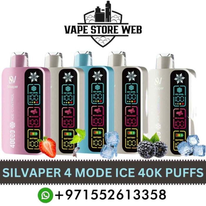 Buy SILVAPER 4 Mode Adjustable Ice 40000 Puffs Disposable Vape in Dubai Buy SILVAPER 4 Mode Adjustable Ice 40000 Puffs Disposable Vape in Dubai