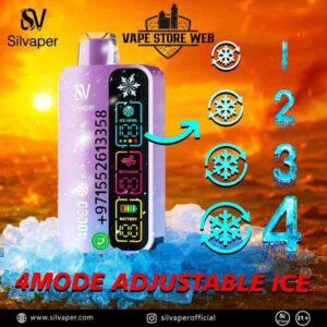 Buy SILVAPER 4 Mode Adjustable Ice 40000 Puffs Disposable Vape In UAE
