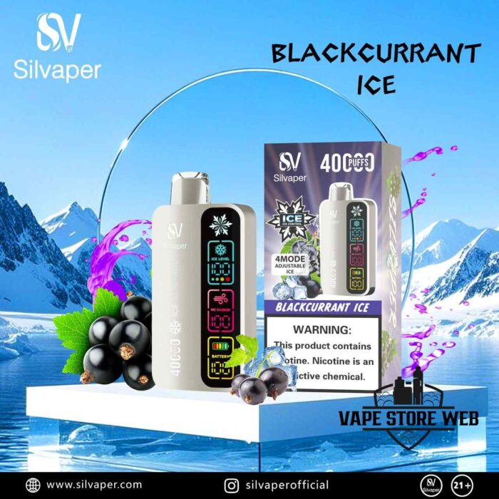 SILVAPER Ice 40000 Puffs Disposable Vape Price in Dubai Blackcurrant Ice