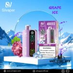 SILVAPER Ice 40000 Puffs Disposable Vape Price in Dubai Grape Ice