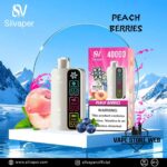 SILVAPER Ice 40000 Puffs Disposable Vape Price in Dubai Peach Berries