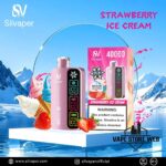 SILVAPER Ice 40000 Puffs Disposable Vape Price in Dubai Strawberry Ice Cream