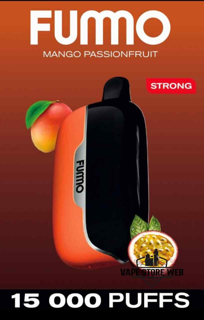Buy FUMMO Power 15000 Puffs 20MG Disposable Vape Price in Dubai Mango Passionfruit