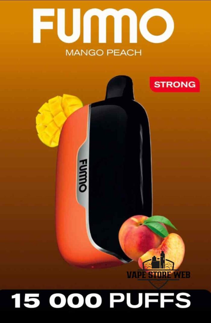 Buy FUMMO Power 15000 Puffs 20MG Disposable Vape Price in Dubai Mango Peach