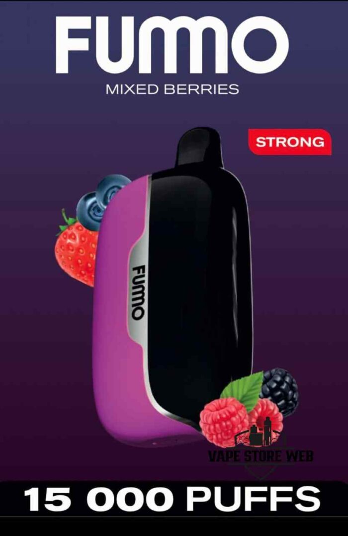 Buy FUMMO Power 15000 Puffs 20MG Disposable Vape Price in Dubai Mixed Berries