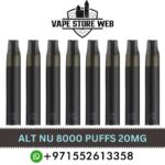 alt nu 8000 puffs 20mg disposable vape in dubai