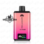hayati pro ultra 50000 puffs disposable vape in dubai straw cranderry cherry ice