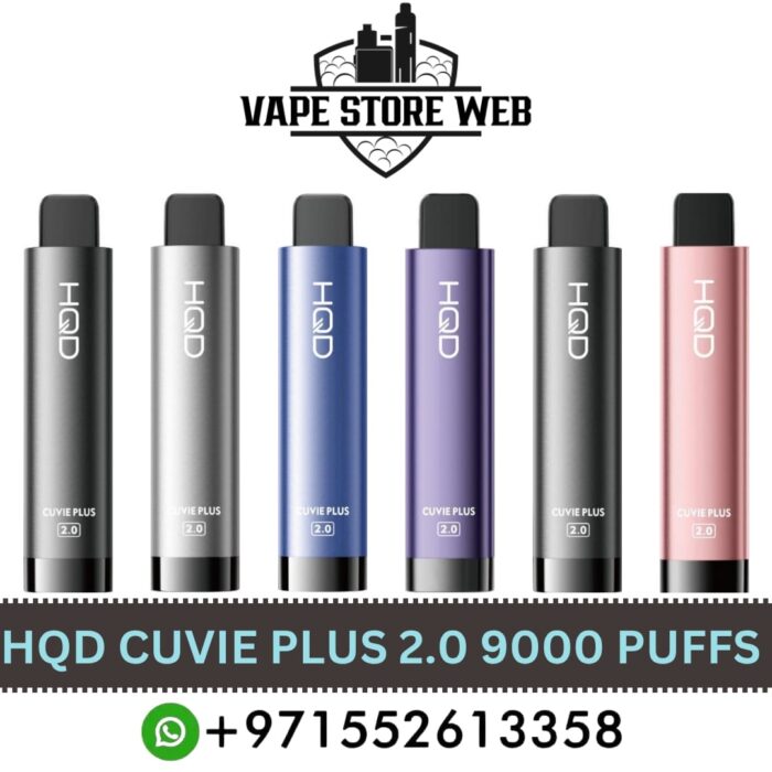 hqd cuvie plus 2.0 9000 puffs disposable vape in dubai