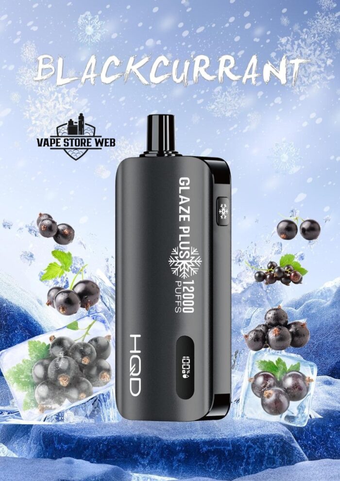 hqd glaze plus 12000 disposable vape blackcurrent