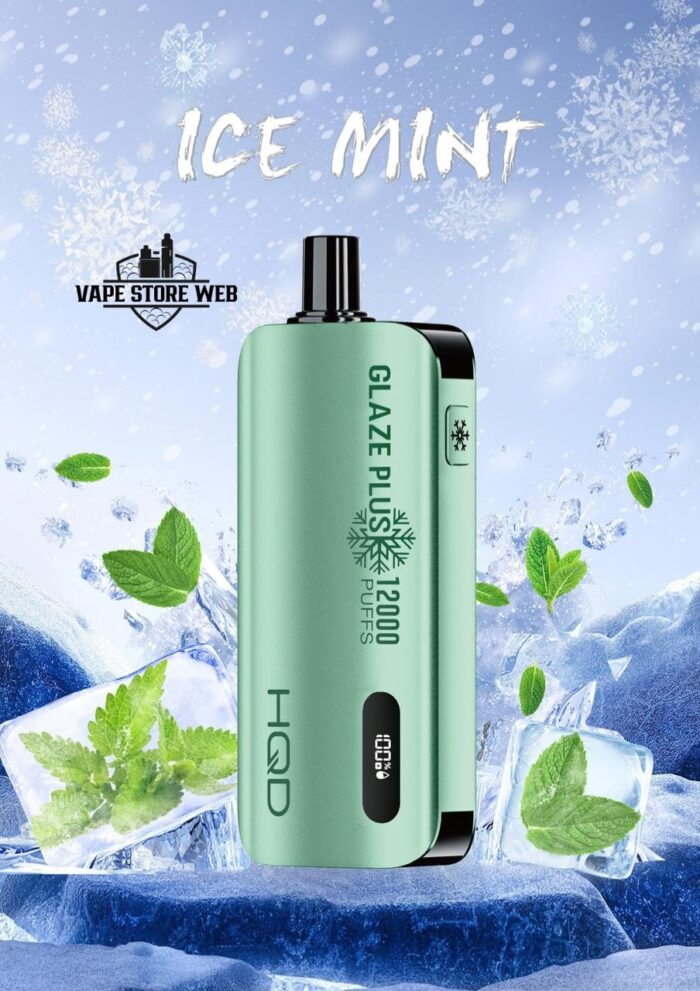 hqd glaze plus 12000 disposable vape ice mint