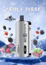 hqd glaze plus 12000 disposable vape triple berry