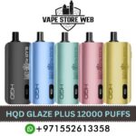 hqd glaze plus 12000 puffs disposable vape in dubai