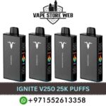 ignite v250 25k puffs disposable vape in dubai