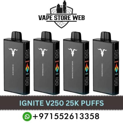 ignite v250 25k puffs disposable vape in dubai