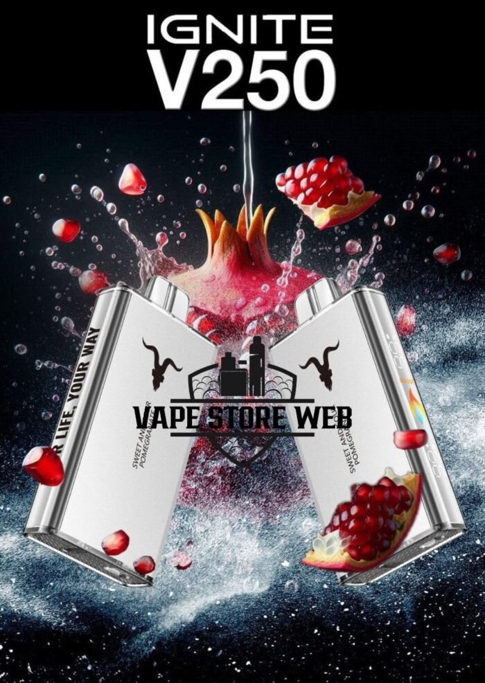ignite v250 25k puffs disposable vape in dubai sweet sour pomegranate