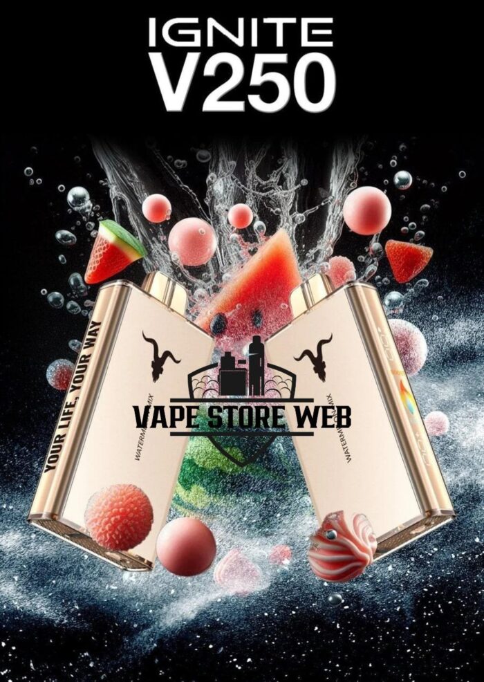 ignite v250 25k puffs disposable vape in dubai watermelon mix