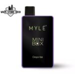 myle mini box 1500 puffs 20mg disposable vape in dubai grape ice