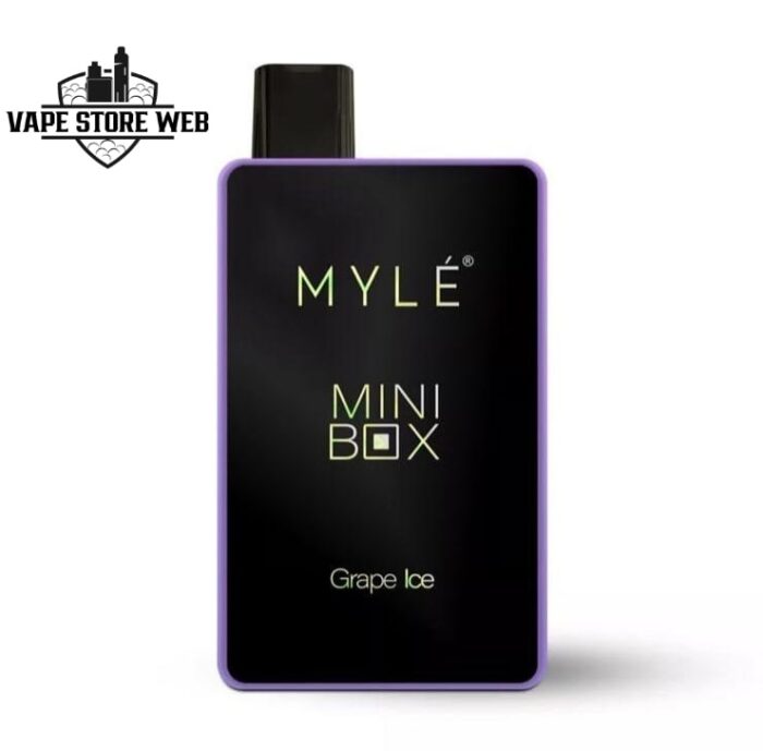 myle mini box 1500 puffs 20mg disposable vape in dubai grape ice