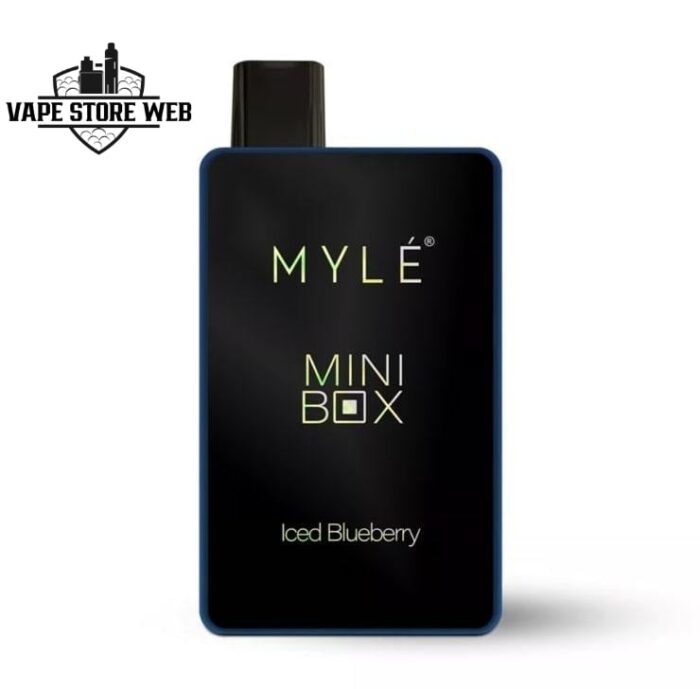 myle mini box 1500 puffs 20mg disposable vape in dubai iced blueberry