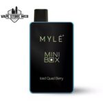 myle mini box 1500 puffs 20mg disposable vape in dubai iced quad berry