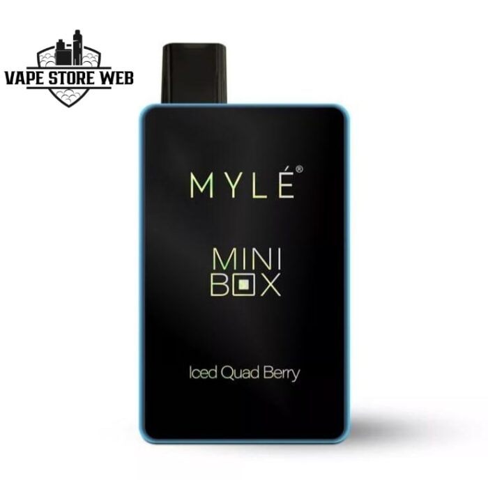 myle mini box 1500 puffs 20mg disposable vape in dubai iced quad berry