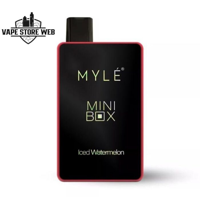myle mini box 1500 puffs 20mg disposable vape in dubai iced watermelon
