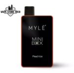 myle mini box 1500 puffs 20mg disposable vape in dubai peach ice