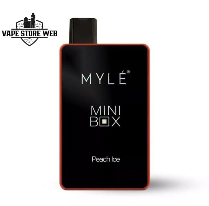 myle mini box 1500 puffs 20mg disposable vape in dubai peach ice