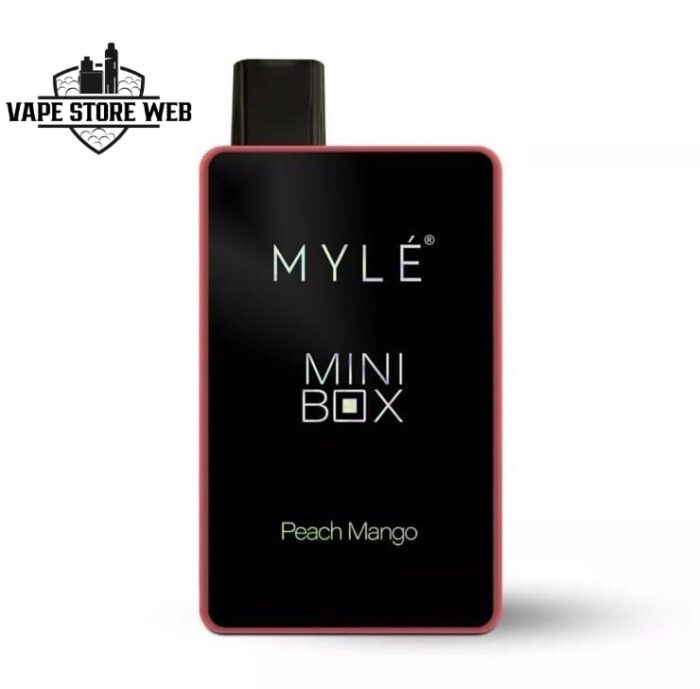 myle mini box 1500 puffs 20mg disposable vape in dubai peach mango