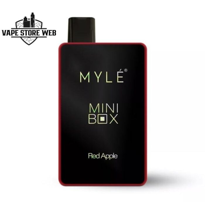 myle mini box 1500 puffs 20mg disposable vape in dubai red apple
