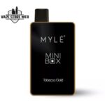 myle mini box 1500 puffs 20mg disposable vape in dubai tobacco gold