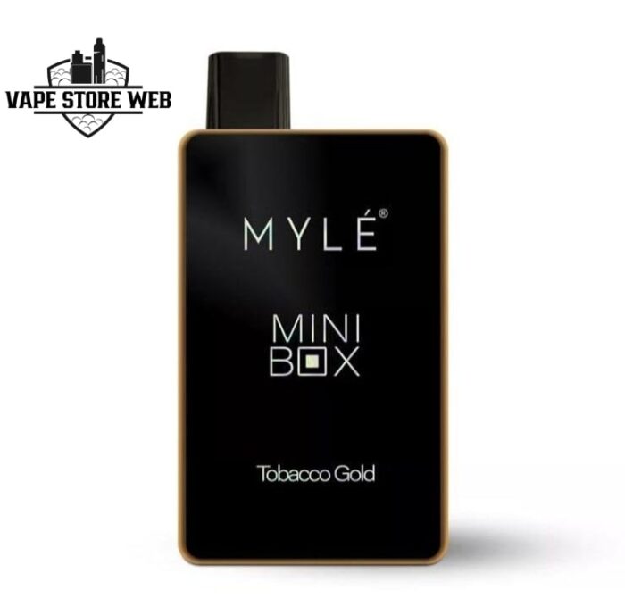 myle mini box 1500 puffs 20mg disposable vape in dubai tobacco gold