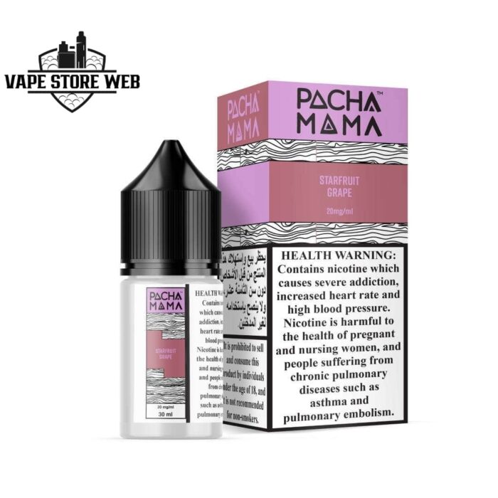 pacha mama 30ml 20mg saltnic in dubai starfruit grape