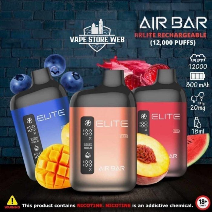 AIR BAR ELITE 12000 Puffs Disposable Vape AIR BAR ELITE 12000 Puffs Disposable Vape