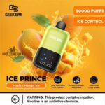 Geek Bar Ice Prince 50000 Puffs Disposable Vape mexico mango ice