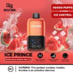 Geek Bar Ice Prince 50000 Puffs Disposable Vape watermelon bubblegum ice