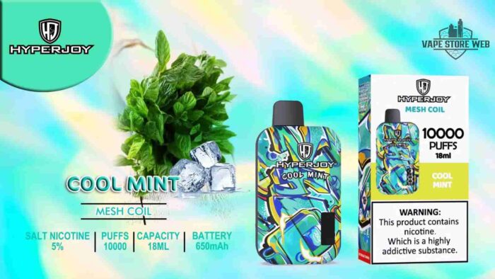 HYPERJOY Limited Edition 10000 Puffs Disposable Vape In UAE cool mint