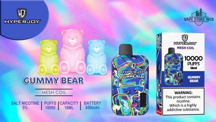 HYPERJOY Limited Edition 10000 Puffs Disposable Vape In UAE gummy bear