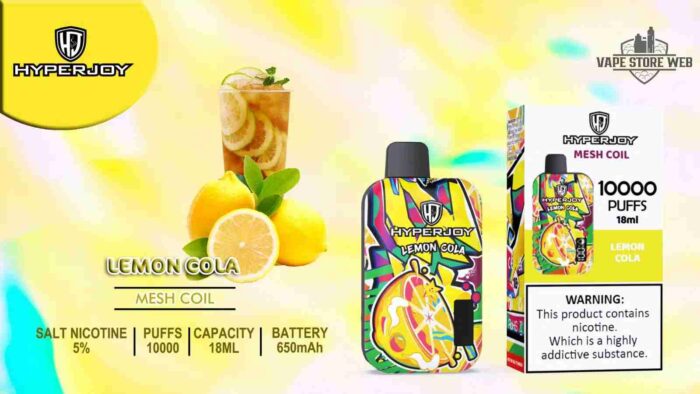 HYPERJOY Limited Edition 10000 Puffs Disposable Vape In UAE lemon cola