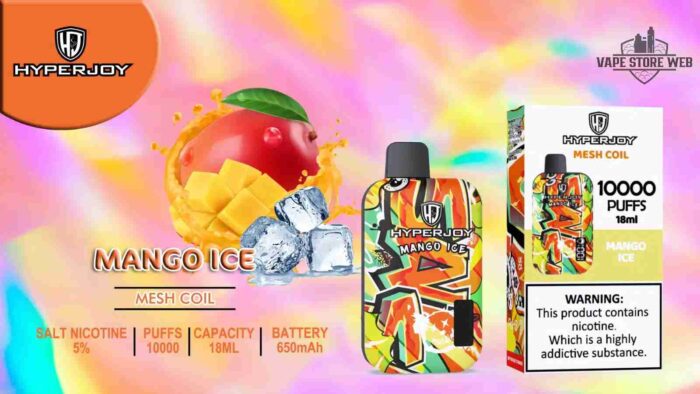 HYPERJOY Limited Edition 10000 Puffs Disposable Vape In UAE mango ice