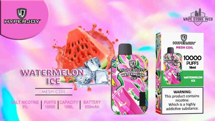 HYPERJOY Limited Edition 10000 Puffs Disposable Vape In UAE watermelon ice