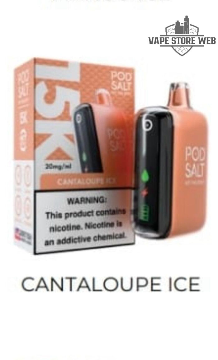 Pod Salt 15k Disposable Vape in Dubai cantaloupe ice